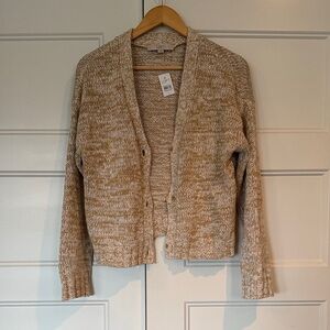 LOFT Tan Knit Cardigan Sweater